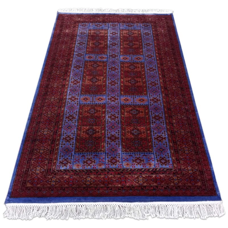 4×6 Feet Purple Hand Knotted Dubba Wool Carpet - Image 2