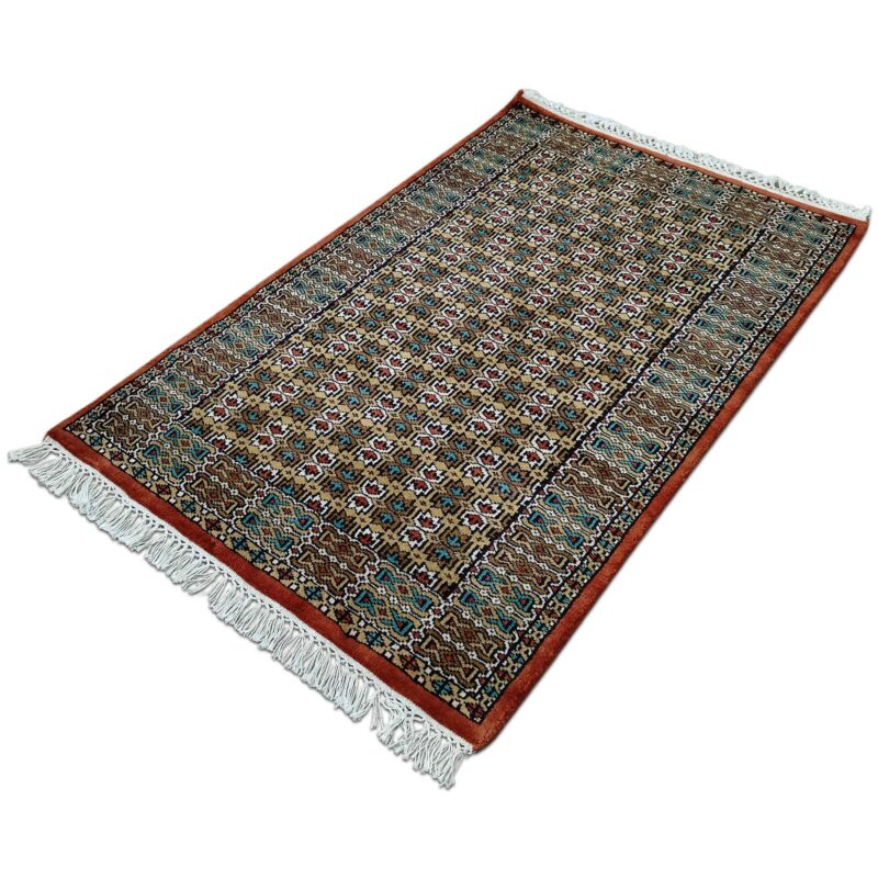 Hand Knotted Wool Carpet Copper 2.5x4 Feet - Image 2