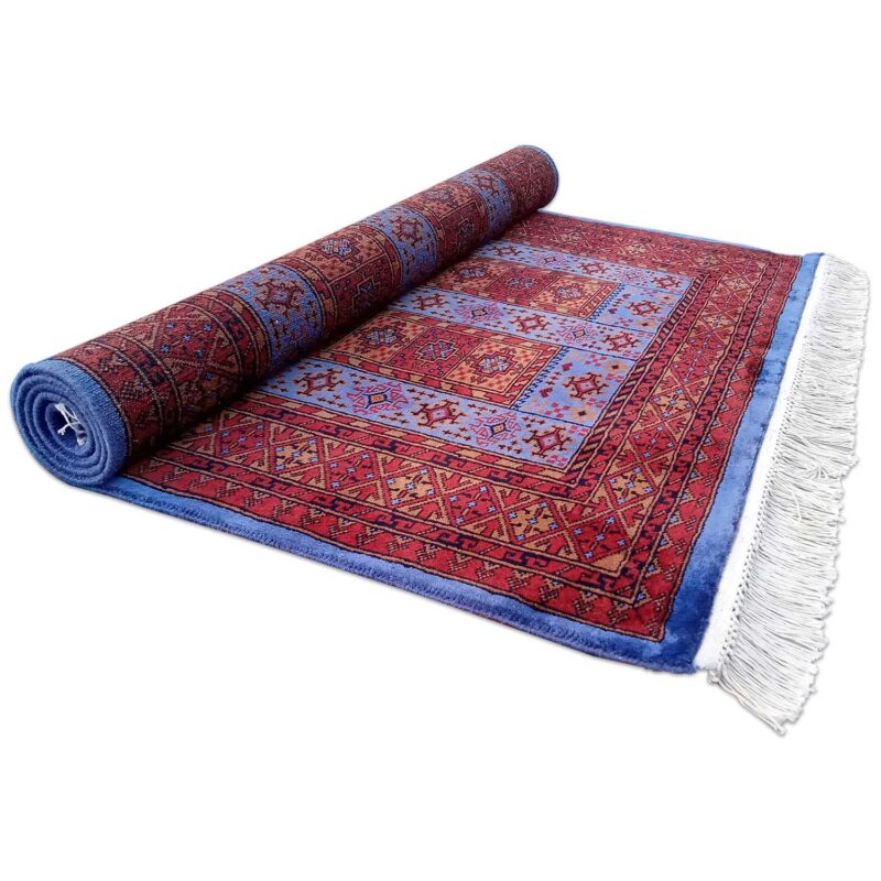 4×6 Feet Purple Hand Knotted Dubba Wool Carpet - Image 5