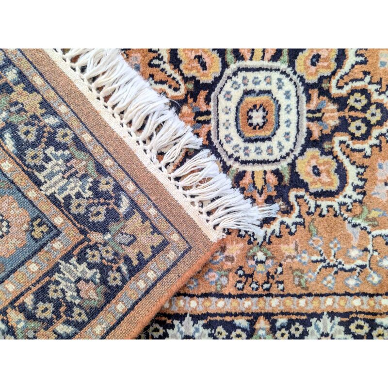 2x3 Feet Hand Knotted Persian Wool Carpet Copper - Image 4