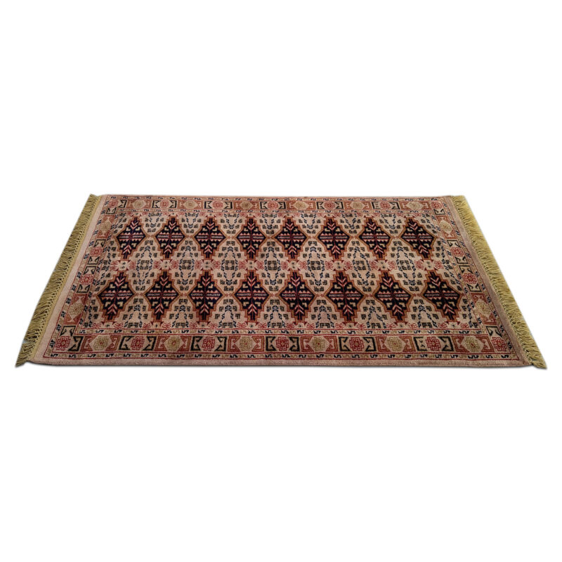 Handmade Hand Knotted Woolen Carpet Camel Tribal 3x5 Feet - Image 3