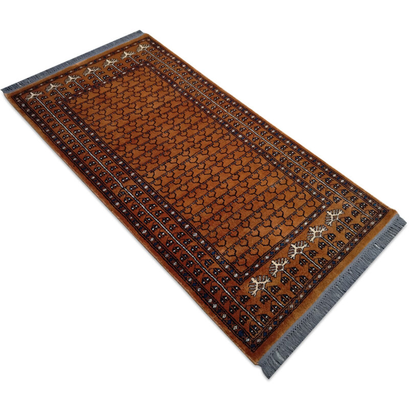 3x5 Feet Handmade Parda Wool Carpet Copper - Image 6