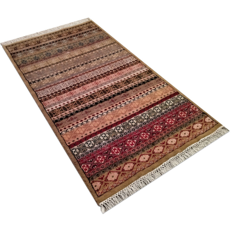 3×5 Feet Multicolor Handmade Wool Carpet - Image 2