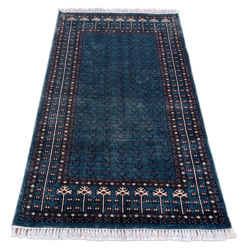 3×5 Feet Royal Grey Hand Knotted Parda Carpet