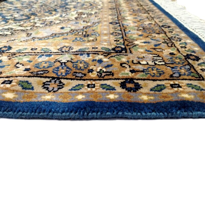 4x6 ft Royal Blue Persian Handmade Wool Carpet - Image 6