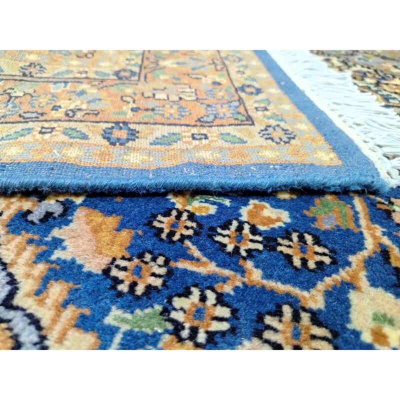 4x6 ft Royal Blue Persian Handmade Wool Carpet - Image 4