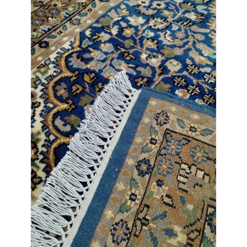 4x6 ft Royal Blue Persian Handmade Wool Carpet - Image 5