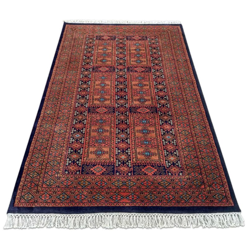 4x6 ft Black Hand Knotted Wool Carpet - Image 2