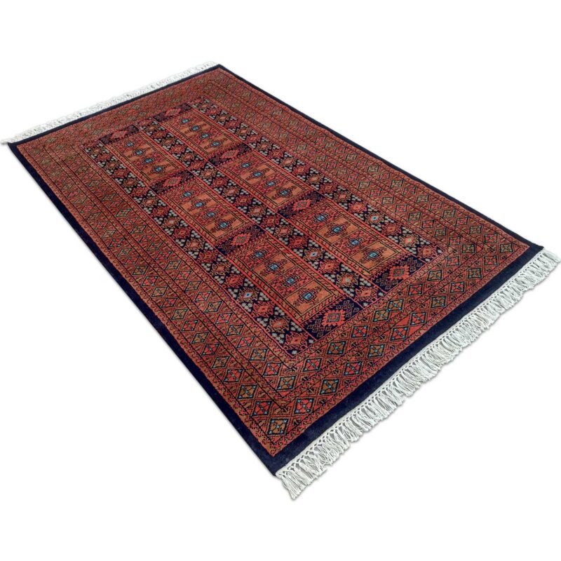 4x6 ft Black Hand Knotted Wool Carpet - Image 3