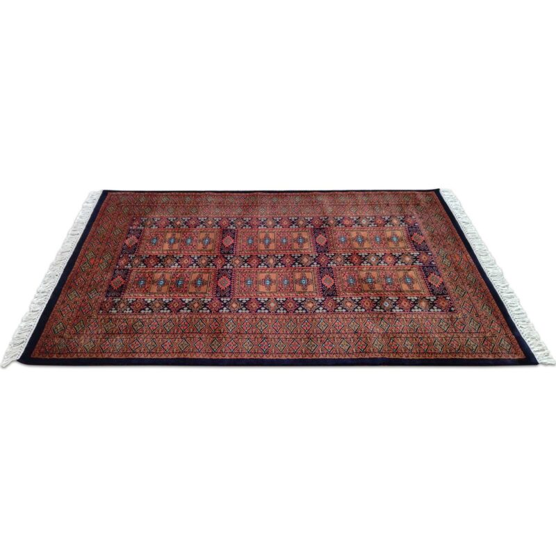 4x6 ft Black Hand Knotted Wool Carpet - Image 5
