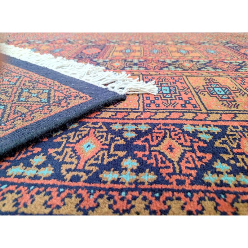 4x6 ft Black Hand Knotted Wool Carpet - Image 7
