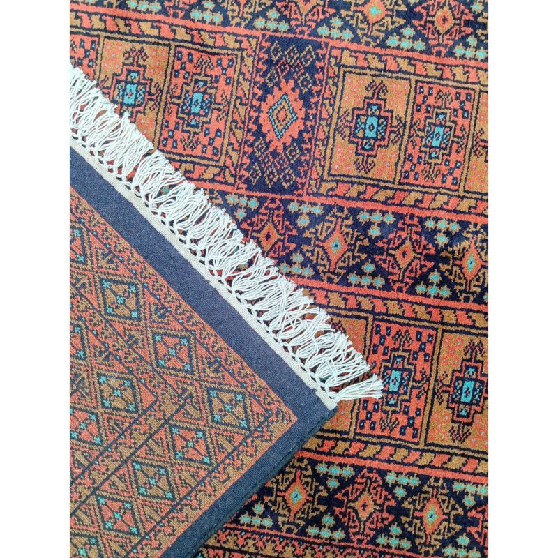 4x6 ft Black Hand Knotted Wool Carpet - Image 8