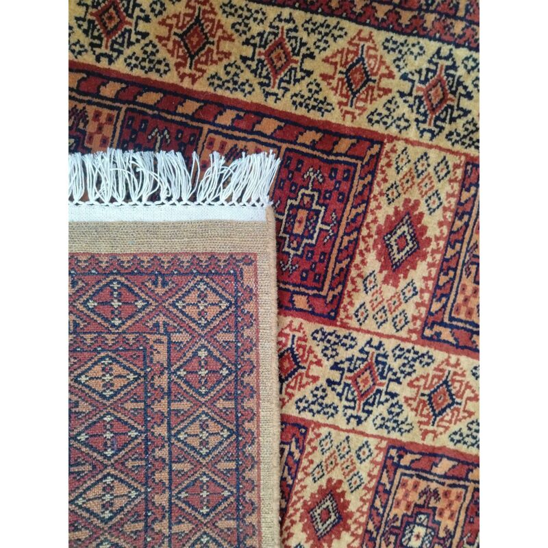 4x6 feet Hand Knotted Wool Carpet Camel Dubba - Image 5