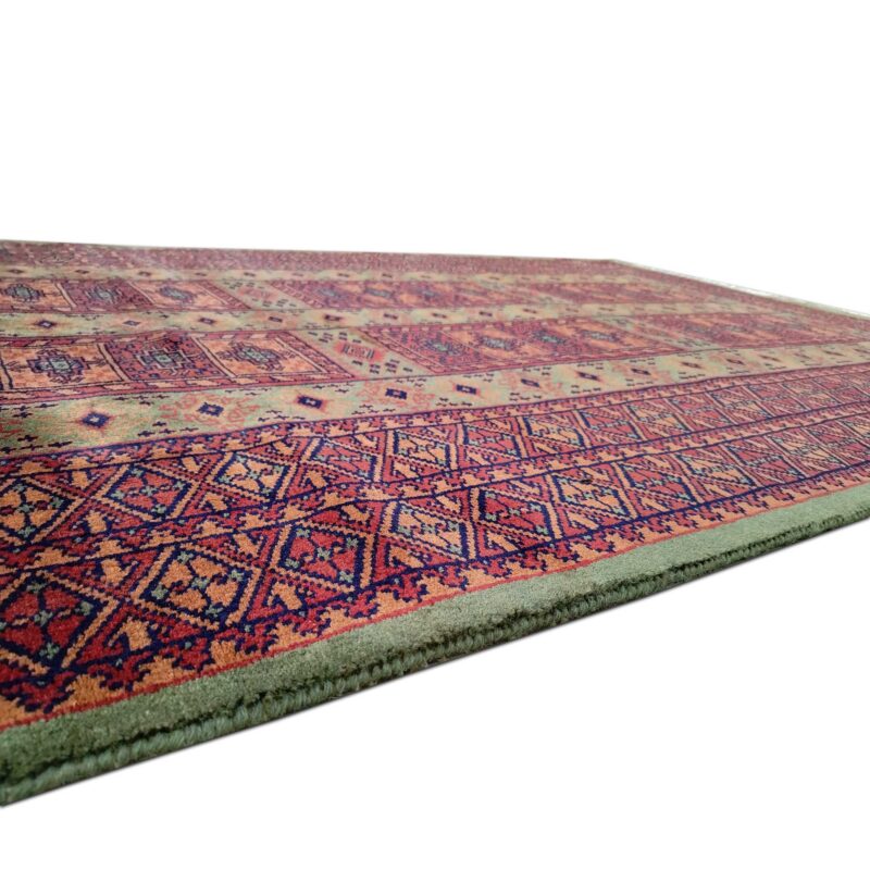 4×6 Feet Handmade Wool Carpet Green Dubba - Image 2