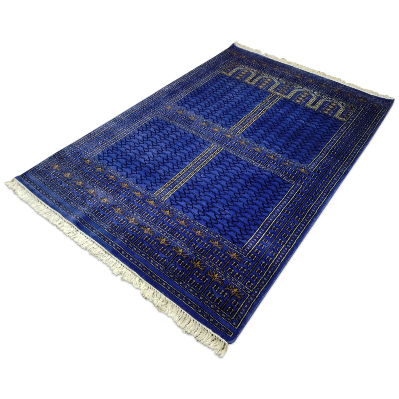 5ft×7ft Purple Hand Knotted Parda Carpet Wool - Image 3