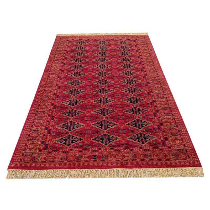 5x7 Feet Hand Knotted Red Wool Carpet Tribal - Image 6