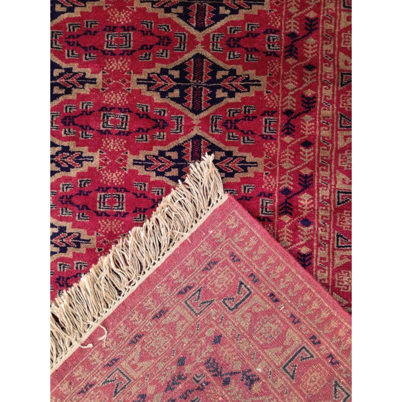 5x7 Feet Hand Knotted Red Wool Carpet Tribal - Image 4