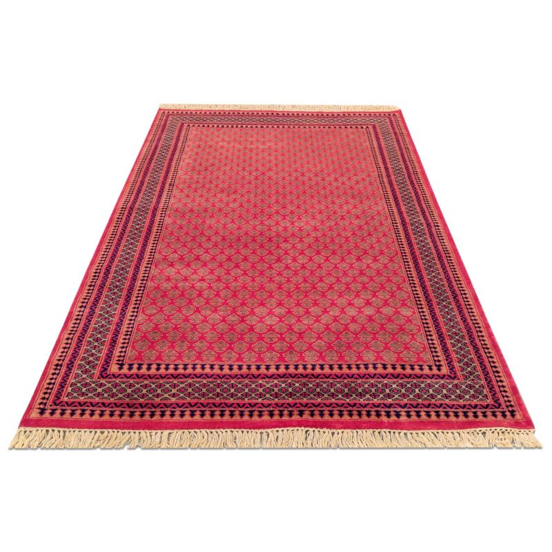 5x7 Feet Hand Knotted Red Wool Carpet - Image 2