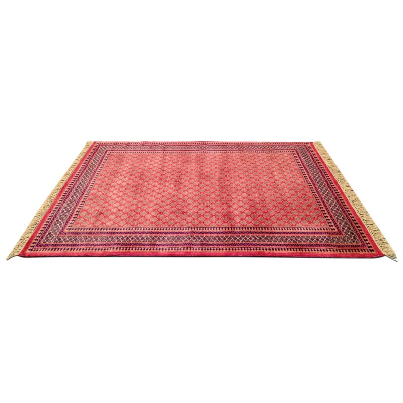 5x7 Feet Hand Knotted Red Wool Carpet - Image 5