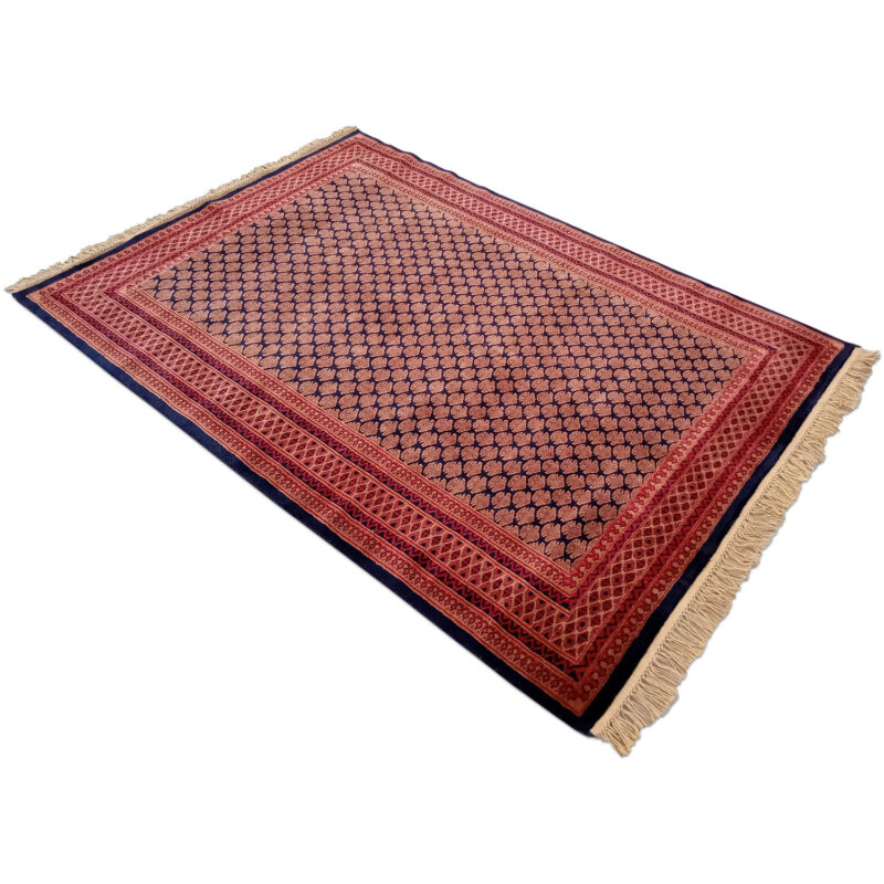 5×7 Feet Wool Black Hand Knotted Lichi Carpet - Image 5