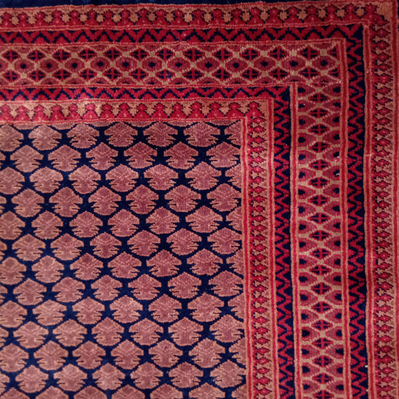 5×7 Feet Wool Black Hand Knotted Lichi Carpet - Image 3