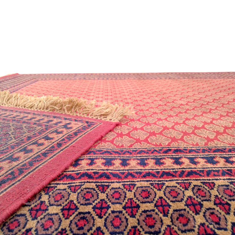 6x9 ft Hand Knotted Red Wool Carpet - Image 4