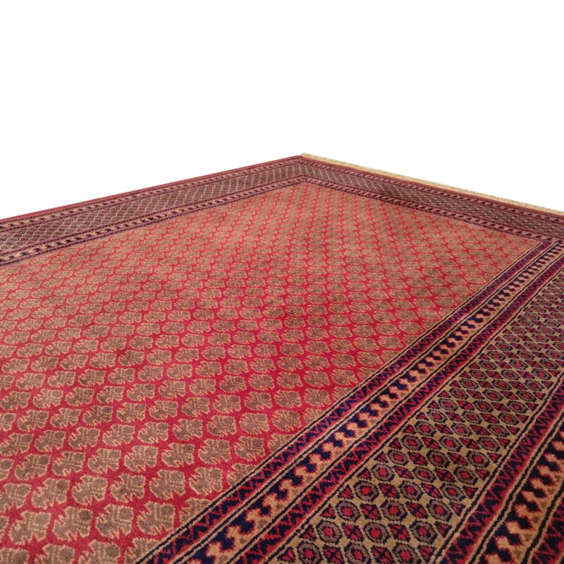 6x9 ft Hand Knotted Red Wool Carpet - Image 5