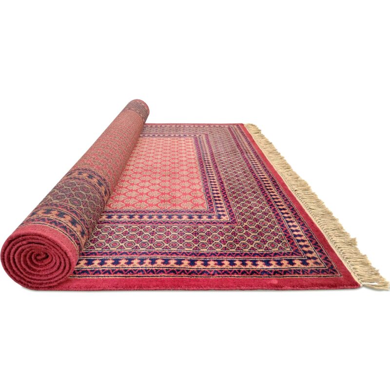 6x9 ft Hand Knotted Red Wool Carpet - Image 6