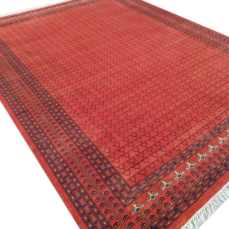 8x10 feet Hand Knotted Copper Wool Carpet - Image 7