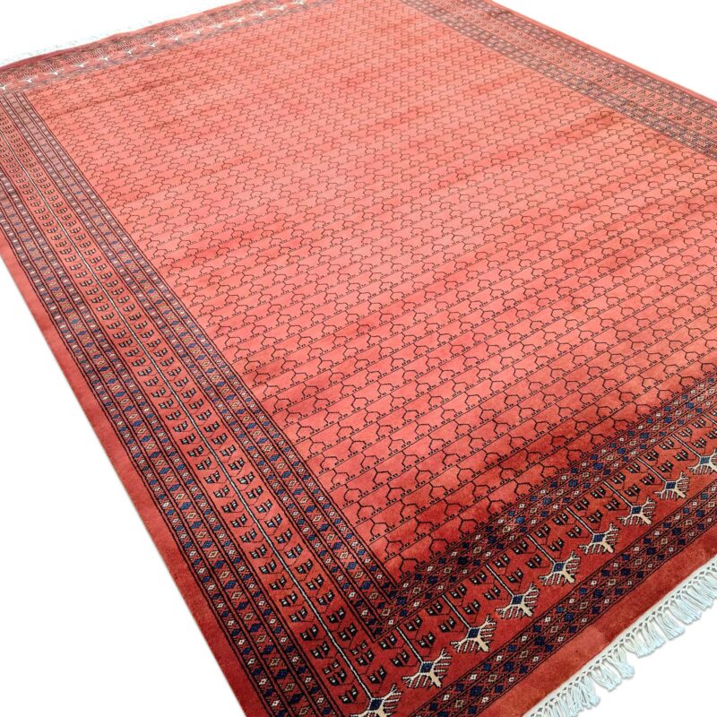 8x10 feet Hand Knotted Copper Wool Carpet - Image 6
