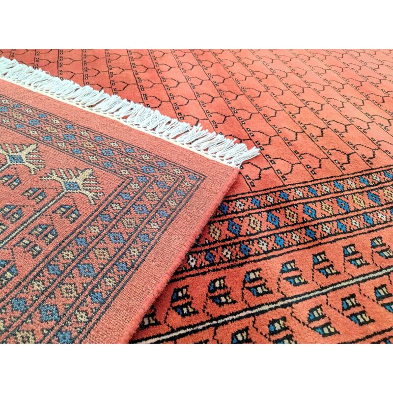 8x10 feet Hand Knotted Copper Wool Carpet - Image 3