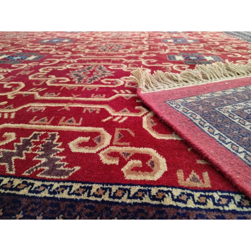 9x12 Ft Handmade Red Wool Carpet Palace - Image 6