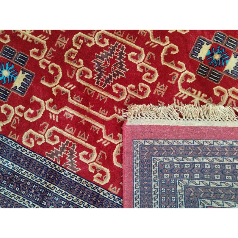 9x12 Ft Handmade Red Wool Carpet Palace - Image 7