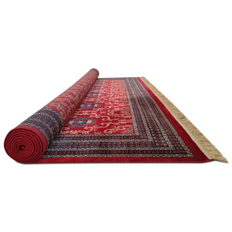9x12 Ft Handmade Red Wool Carpet Palace - Image 8