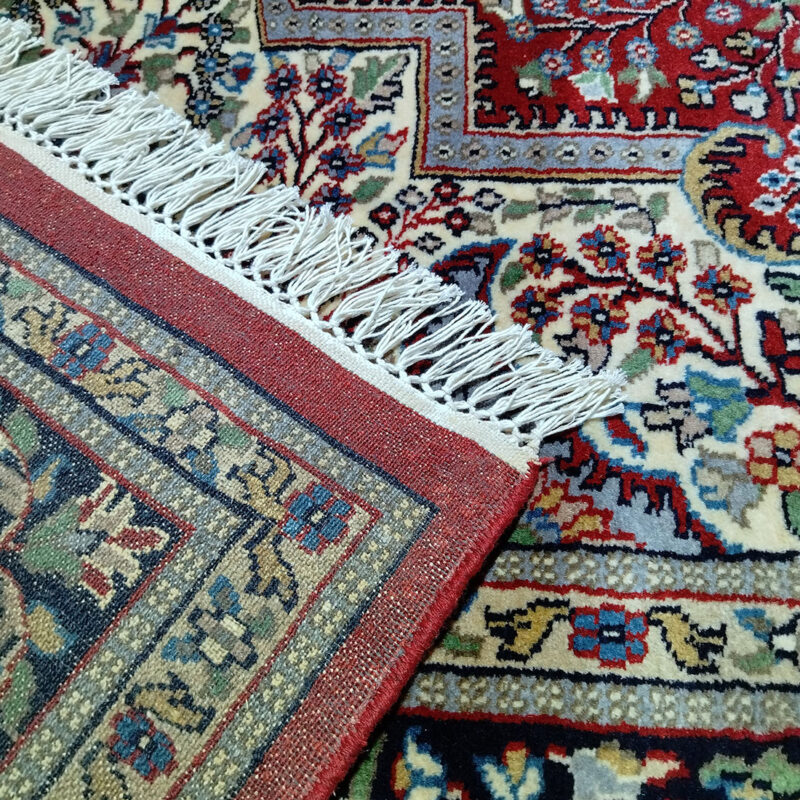 9x12 Feet Handmade Persian Wool Carpet Red - Image 4