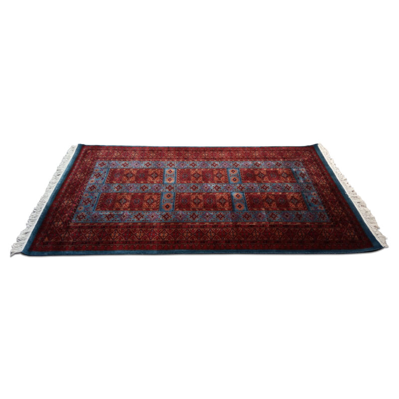 4×6 Feet Handmade Wool Carpet Royal Grey Hand Knotted Dubba - Image 3