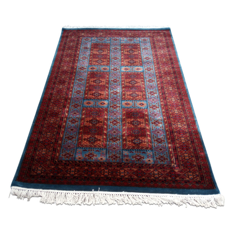 4×6 Feet Handmade Wool Carpet Royal Grey Hand Knotted Dubba - Image 2