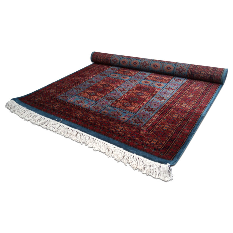 4×6 Feet Handmade Wool Carpet Royal Grey Hand Knotted Dubba - Image 6