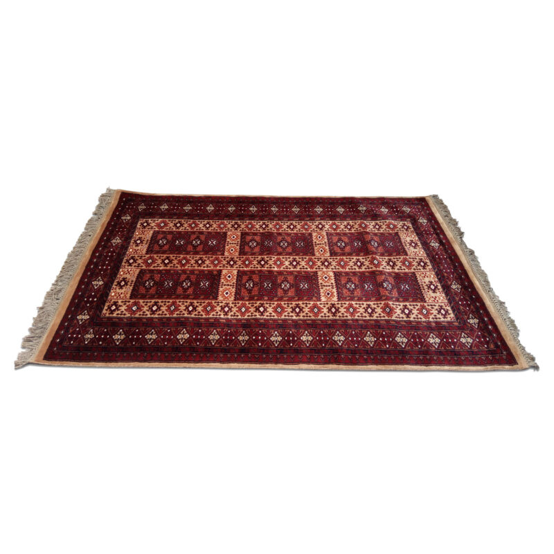 4×6 Feet Handmade Wool Carpet Royal Yellow Hand Knotted Dubba - Image 3