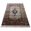5ft×7ft White Hand Knotted Persian Carpet Wool - Image 6