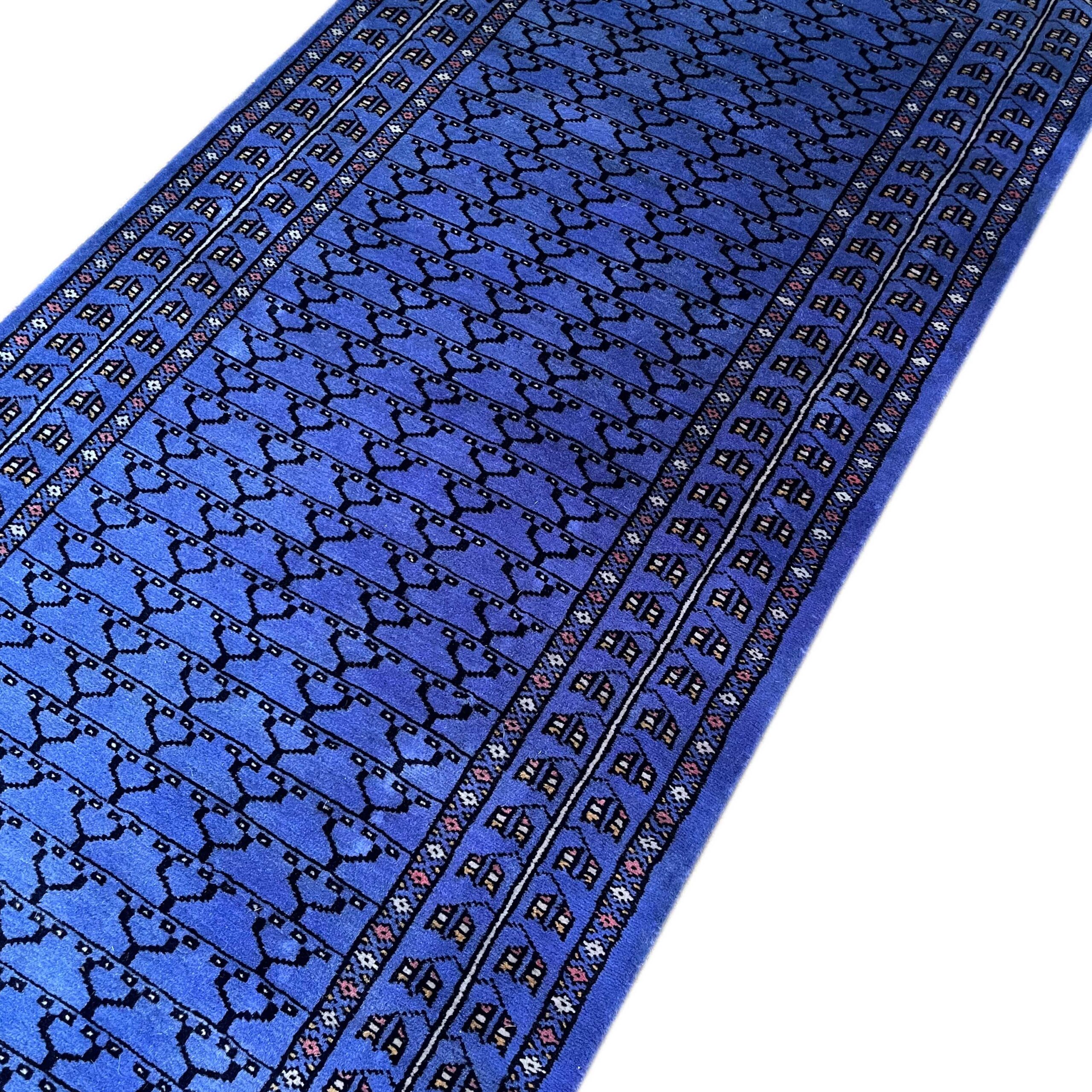 2.5x10 Hand Knotted Wool Carpet Purple Parda - Image 6