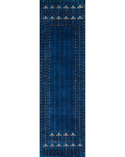 2.5 by 8 feet runner carpet blue