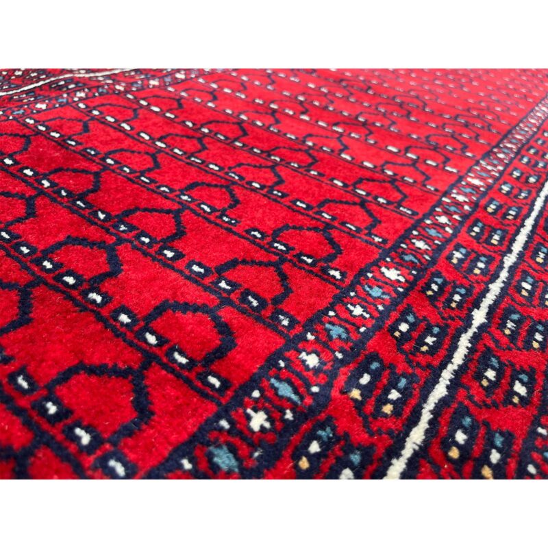 2x6 ft Hand Knotted Wool Red Runner Rug Parda - Image 4