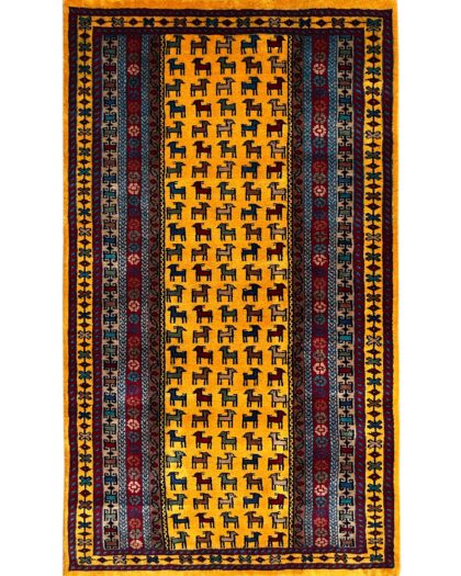 handmade yellow carpet