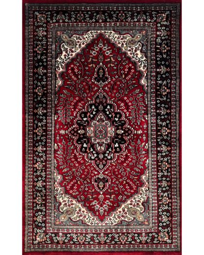 3x5 feet Hand Knotted Persian Maroon Wool Carpet