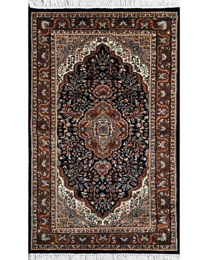 3x5 persian black wool carpet