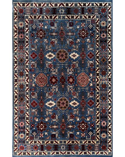 4x6 ft hand knotted woolen carpet gray traditional rooz