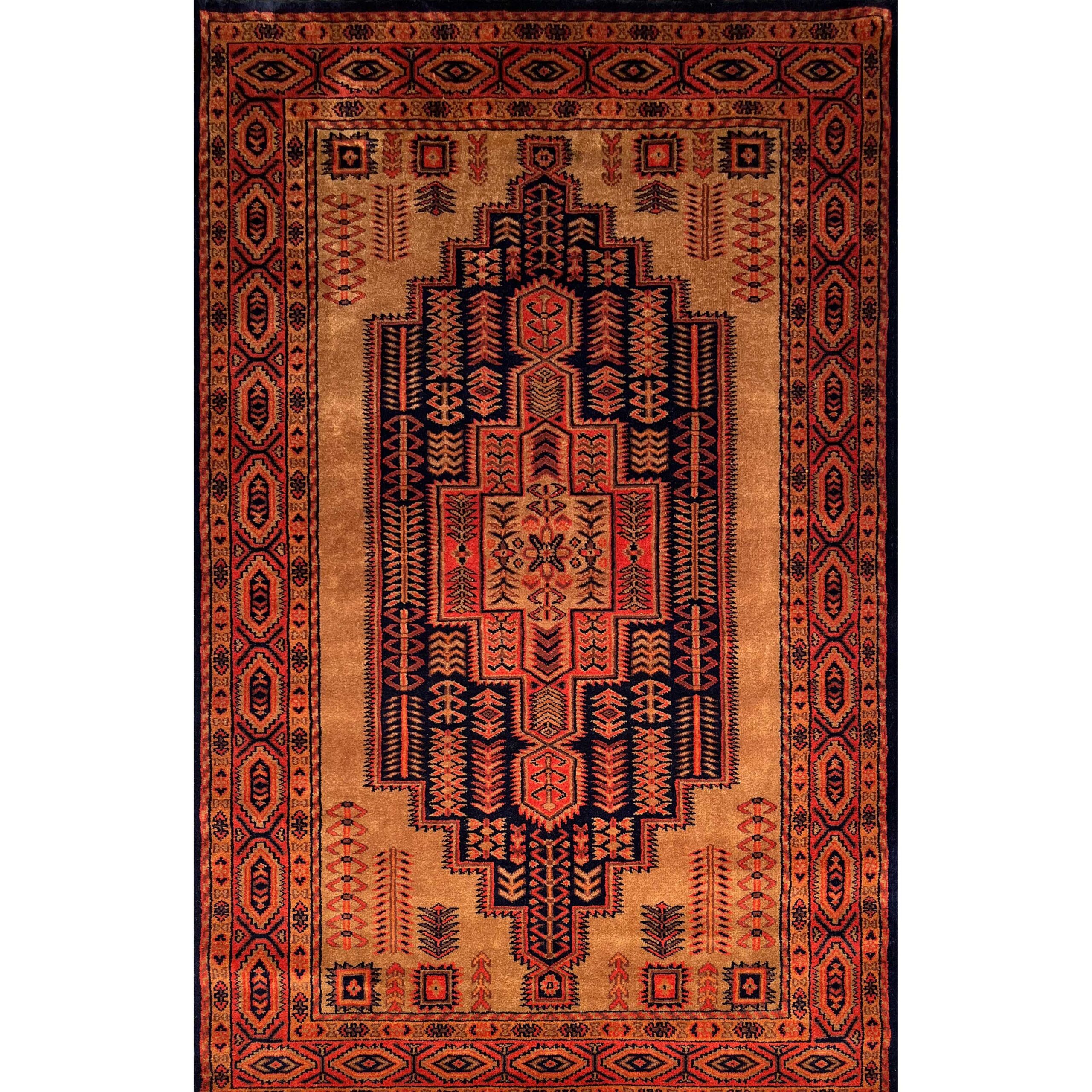 4 by 6 feet woolen carpet brown luxury