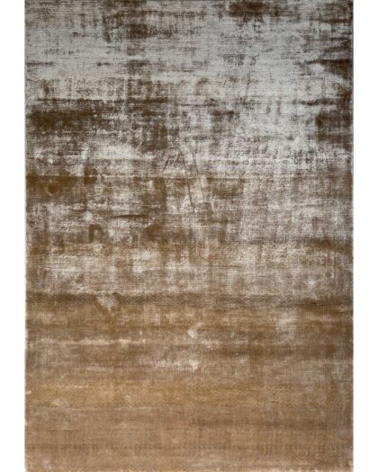 6x9 feet Hand Knotted Viscose Rug and Beige Modern