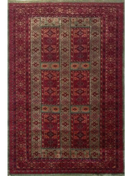 4×6 Feet Green Hand Knotted Dubba Carpet